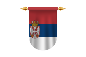 Serbia Flag Emblem Vector Images flag