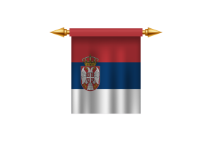 Serbia Emblem flag