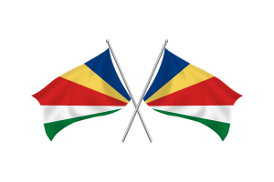 Seychelles Waving Friendship Flag flag