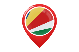 Seychelles Flag Map Pin Icon flag