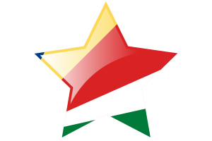 Seychelles Flag Star Icon flag