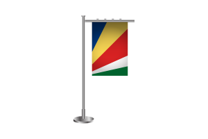 3d Seychelles Standing Flag flag