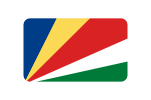 Seychelles Flag Triangle Rounded Shape flag