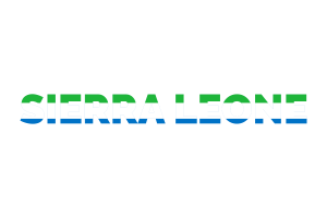 Sierra Leone Text Art flag