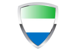 Sierra Leone Shield Flag flag