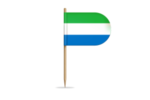Sierra Leone Flag for Desk, Table flag