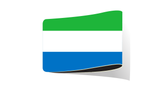 Sierra Leone Flag Illustration Clipart flag