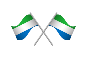 Sierra Leone Flag Emblem Vector Free flag