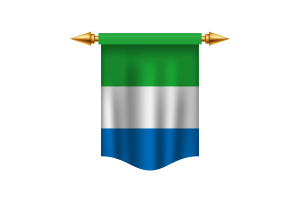 Sierra Leone Flag Royal Banner flag