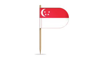 Singapore Flag for Desk, Table flag