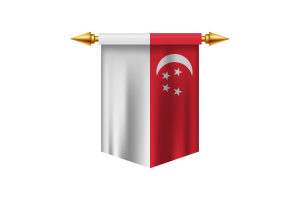 Emblem of the Republic of Singapore flag
