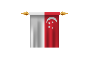 Singapore Emblem flag