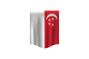 Singapore Flag Banner flag