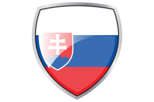 Slovakia Flag Couche Heraldic Shield flag