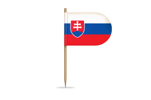 Slovakia Flag for Desk, Table flag