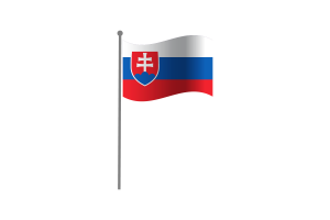 Waving Flag of Slovakia flag