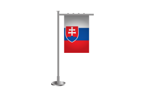 3d Slovakia Standing Flag flag