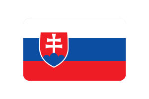 Slovakia Flag Triangle Rounded Shape flag