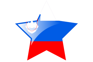 Slovenia Flag Star Icon flag