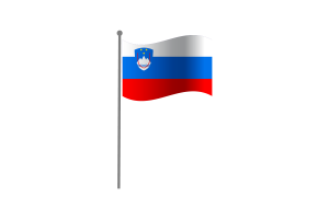 Waving Flag of Slovenia flag