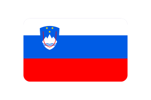 Slovenia Flag Triangle Rounded Shape flag