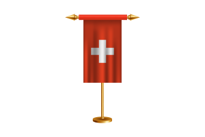 Switzerland Ceremonial Flag Vector Free flag