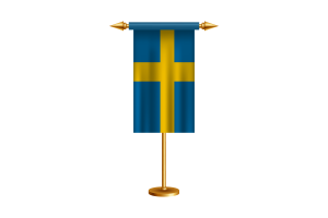 Sweden Ceremonial Flag Vector Free flag