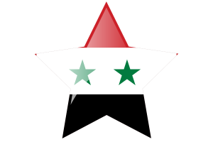 Syria Flag Star Icon flag