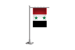 3d Syria Standing Flag flag