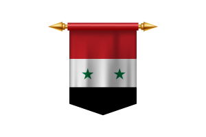 Emblem of the Syrian Arab Republic flag
