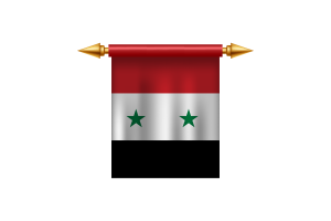 Syria Emblem flag