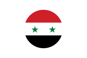 Syria Flag Circle Vector Free flag