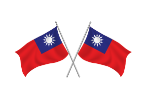 Taiwan Waving Friendship Flag flag