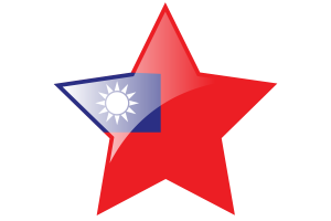 Taiwan Flag Star Icon flag