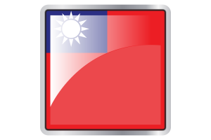 Taiwan Flag Square icon flag
