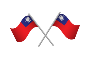 Taiwan Flag Emblem Vector Free flag