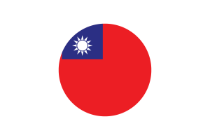 Taiwan Flag Circle Vector Free flag
