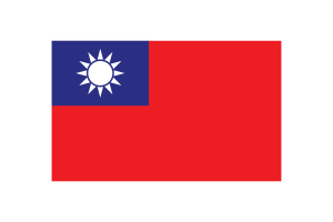 Taiwan Flag Triangle Vector Illustration flag
