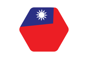 Taiwan Flag Vector Illustration flag