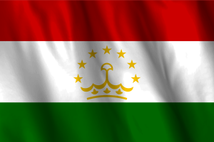 National Flag of Tajikistan flag
