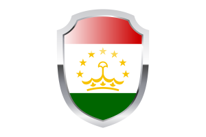Tajikistan Shield Logo flag