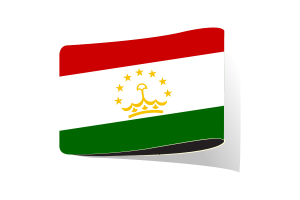 Tajikistan Flag Illustration Clipart flag