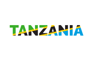 Tanzania Text Art flag