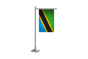3d Tanzania Standing Flag flag
