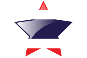Thailand Flag Star Icon flag