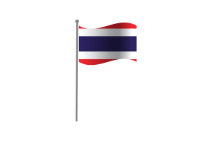 Waving Flag of Thailand flag