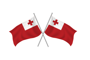 Tonga Waving Friendship Flag flag