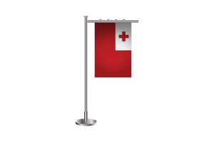 3d Tonga Standing Flag flag