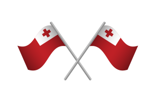 Tonga Flag Emblem Vector Free flag