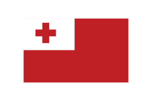 Tonga Flag Triangle Vector Illustration flag